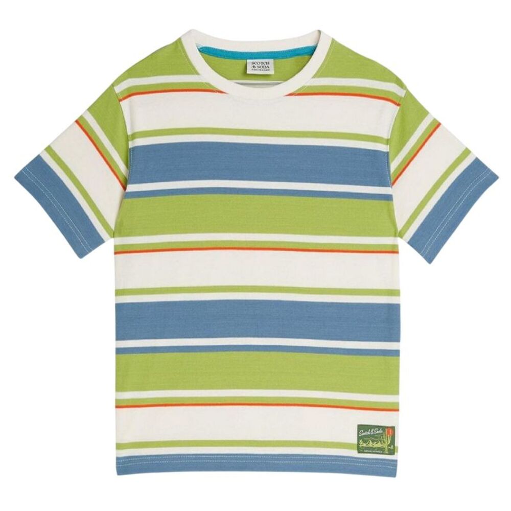 Scotch Boys Striped Oversized T-Shirt / Blue